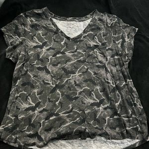 Torrid plus size bat and lighting shirt